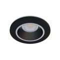 Smart innbyggingsspot Halo CCT RGB dimbar svart IP44 Calex forfra