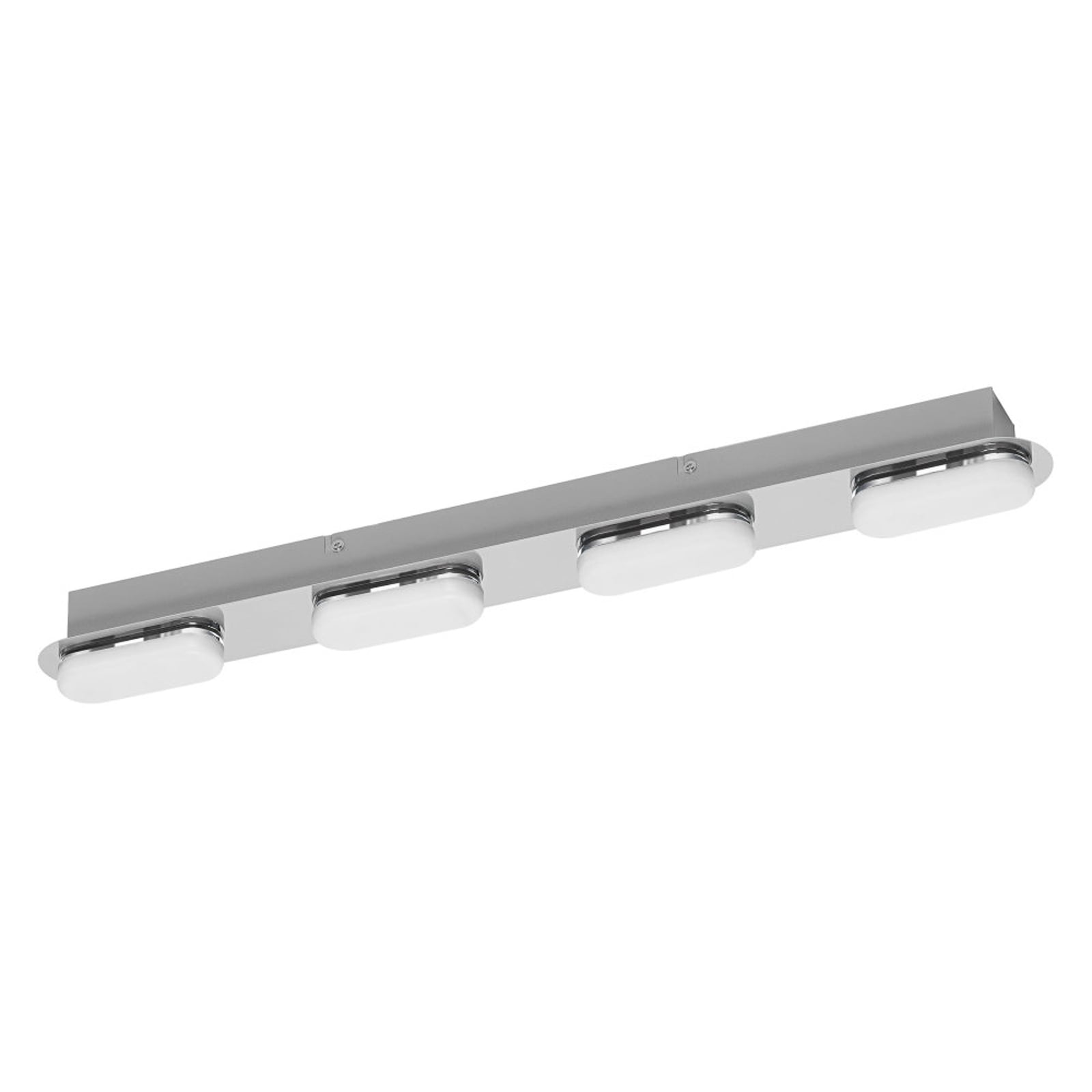 Smart LED-baderomslampe Orbis Wall Duplo 4-lys IP44 sølv detalj