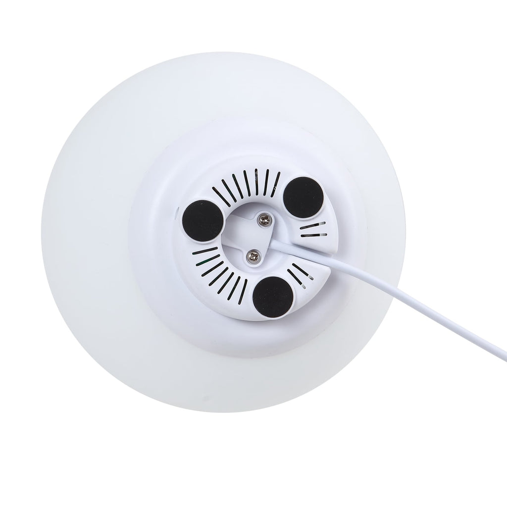 Sideprofil av Smart LED-bordlampe Cosmia kuleformet glass