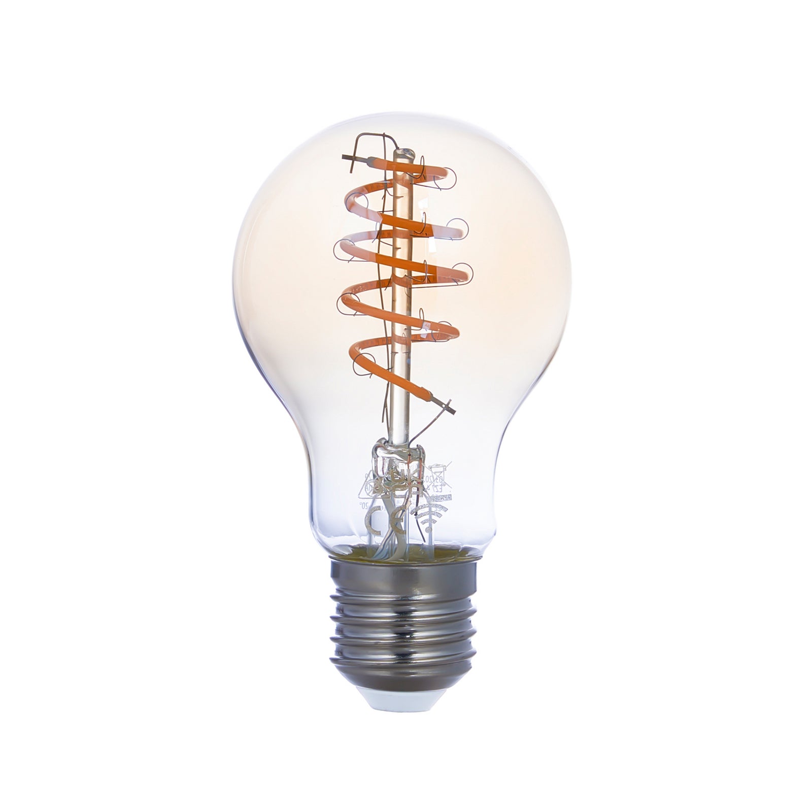 Detalj av Smart LED filamentpære A60 amber E27 4,9W dimbar LUUMR
