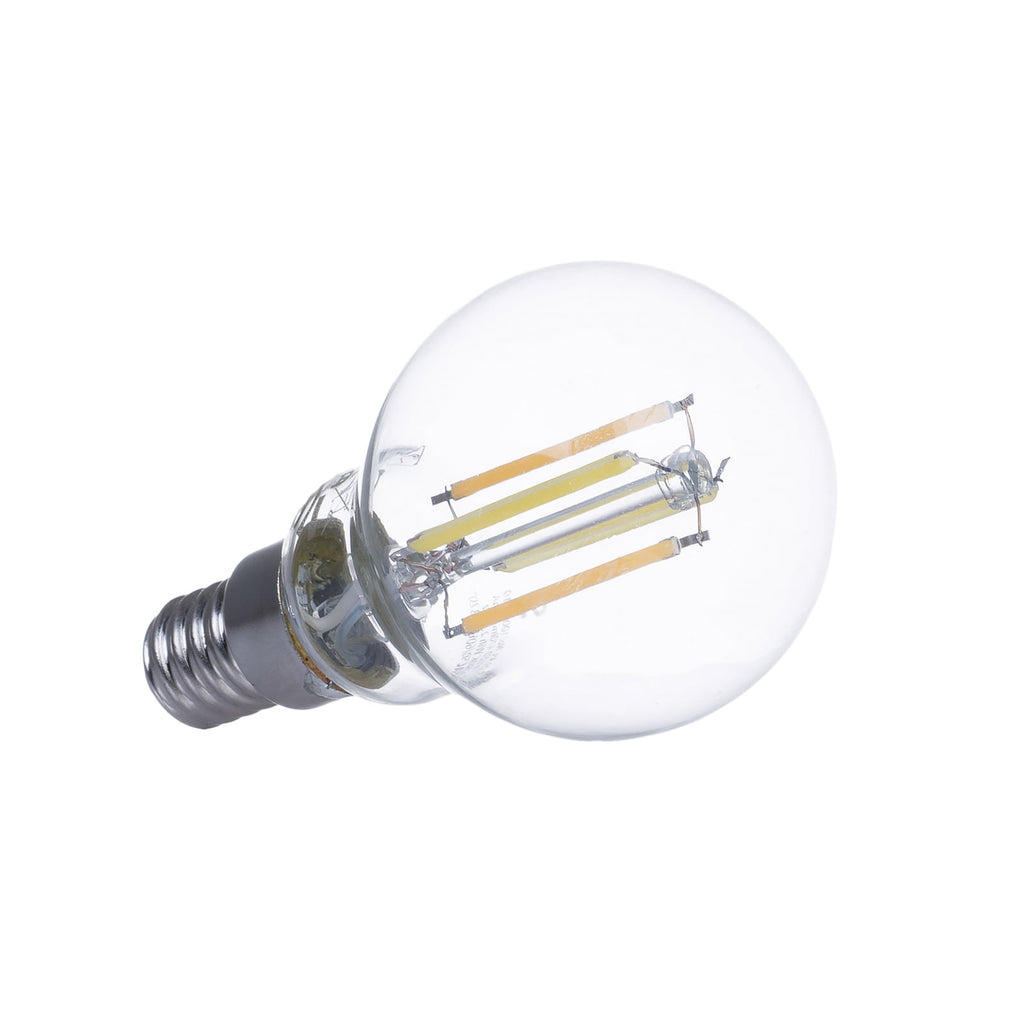 Smart LED filamentpære E14 dråpeform 4,2W CCT 3-pk klar LUUMR detalj