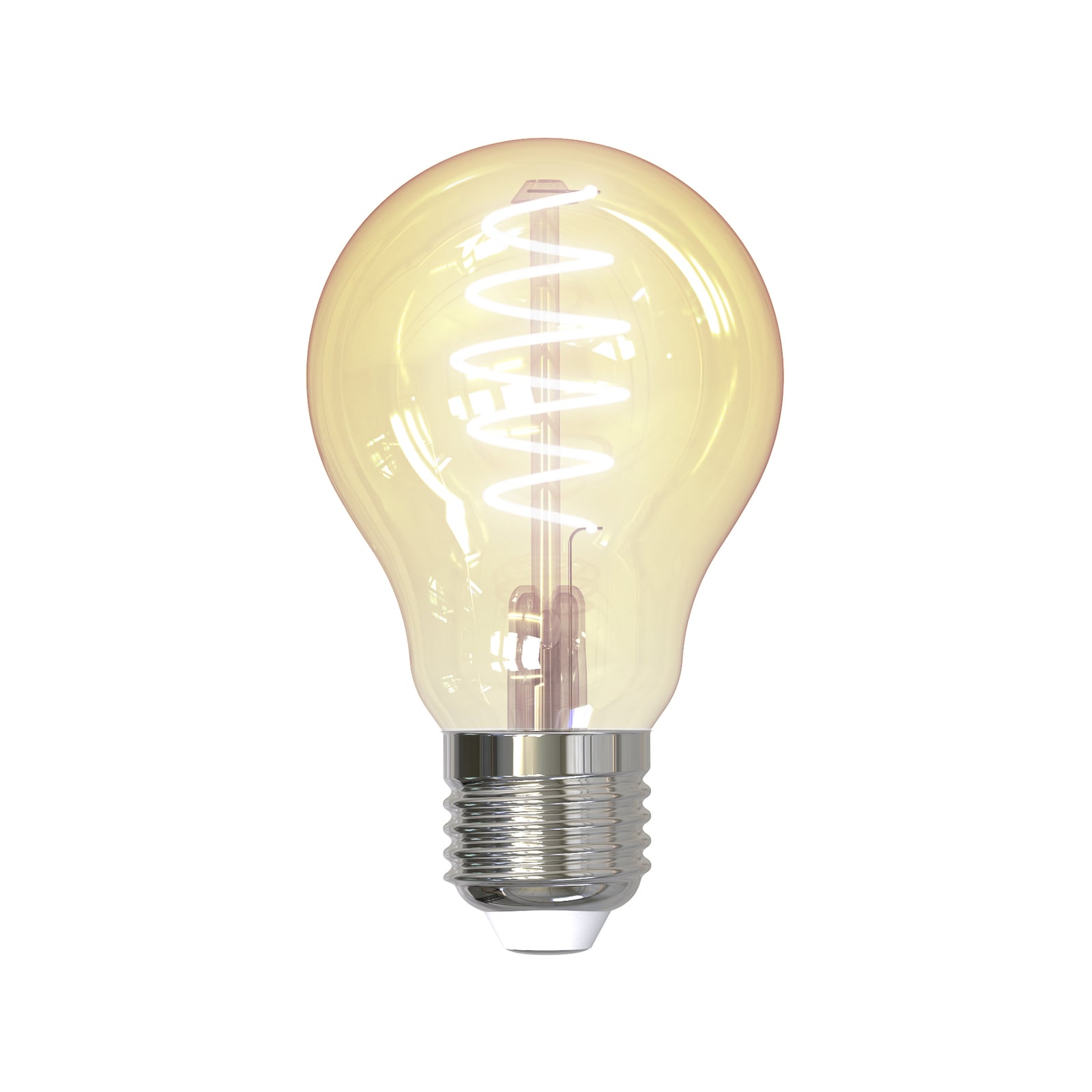 Smart LED filamentpære E27 A60 4,9W dimbar amber Zigbee - LUUMR forfra