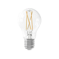 Smart LED filamentpære E27 A60 7W CCT dimbar klar WiFi - Calex forfra