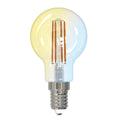 Smart LED filamentpære E14 4,2W CCT dimbar klar Tuya - LUUMR forfra