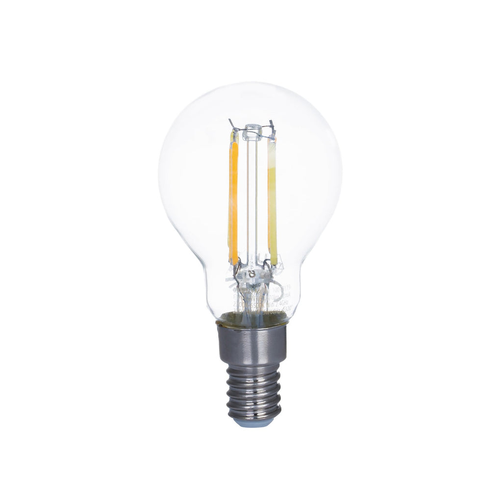 Smart LED filamentpære E14 4,2W CCT dimbar klar Tuya - LUUMR bakside
