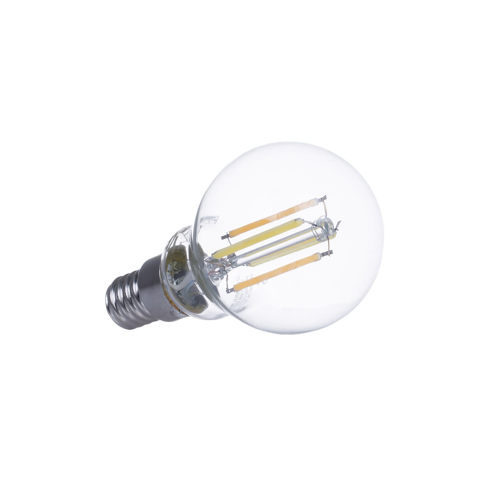 Smart LED filamentpære E14 4,2W CCT dimbar klar Tuya - LUUMR montert i lampe