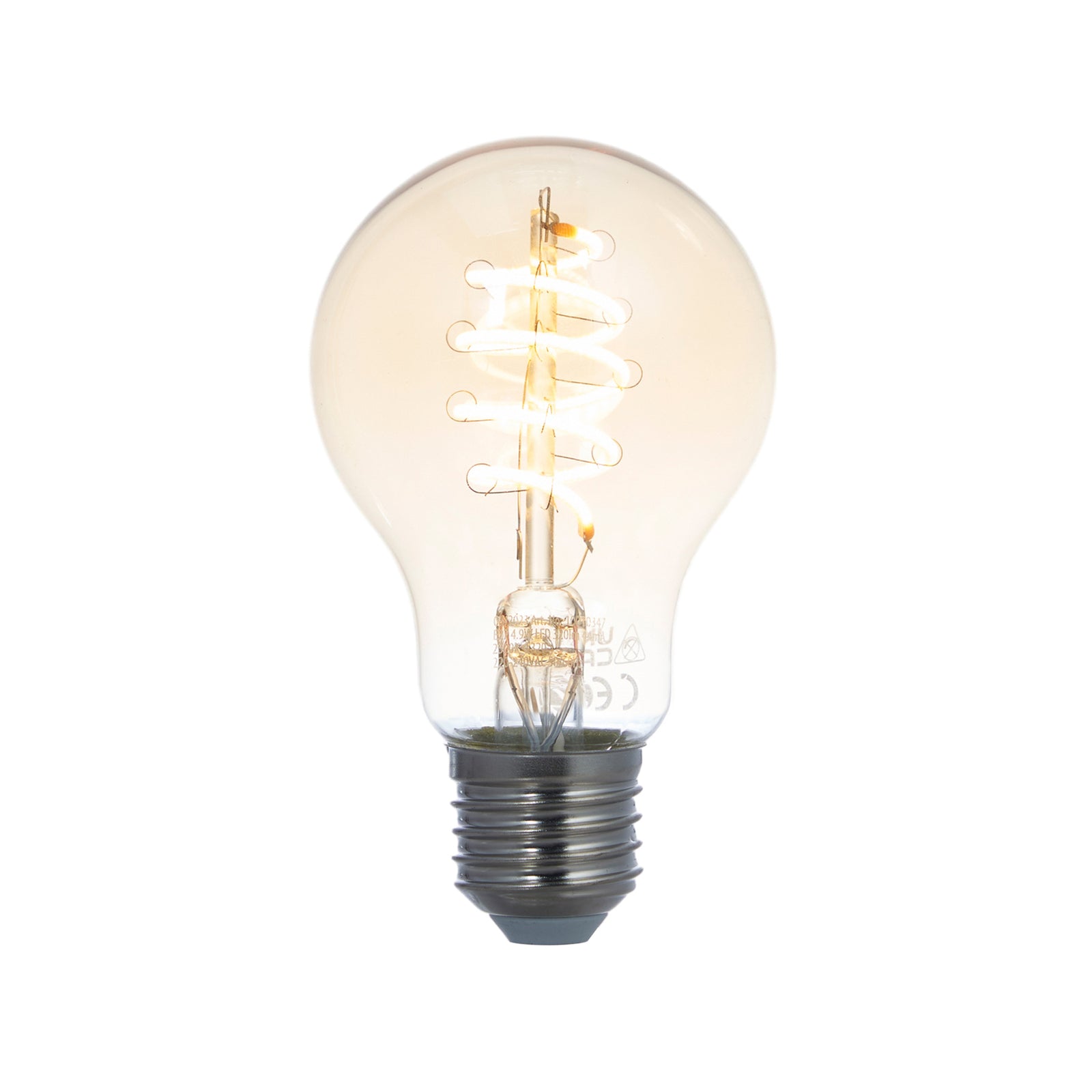 Smart LED filamentpære E27 4,9W Zigbee Philips Hue amber 3-pk bakside