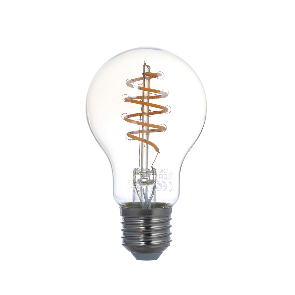 Detalj av Smart LED filamentpære E27 4,9W Zigbee Philips Hue amber 3-pk