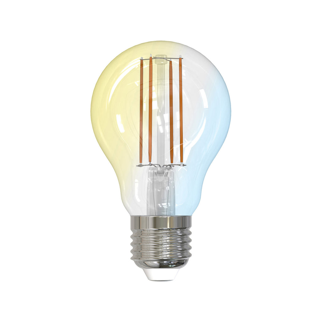 Smart LED filamentpære E27 7W CCT dimbar ZigBee 3-pk klar bakside