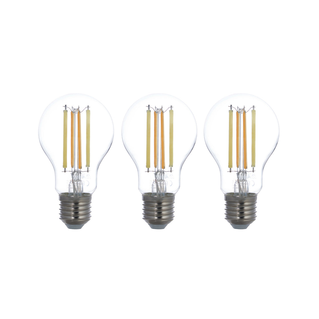 Detaljbilde av Smart LED filamentpære E27 7W CCT dimbar ZigBee 3-pk klar