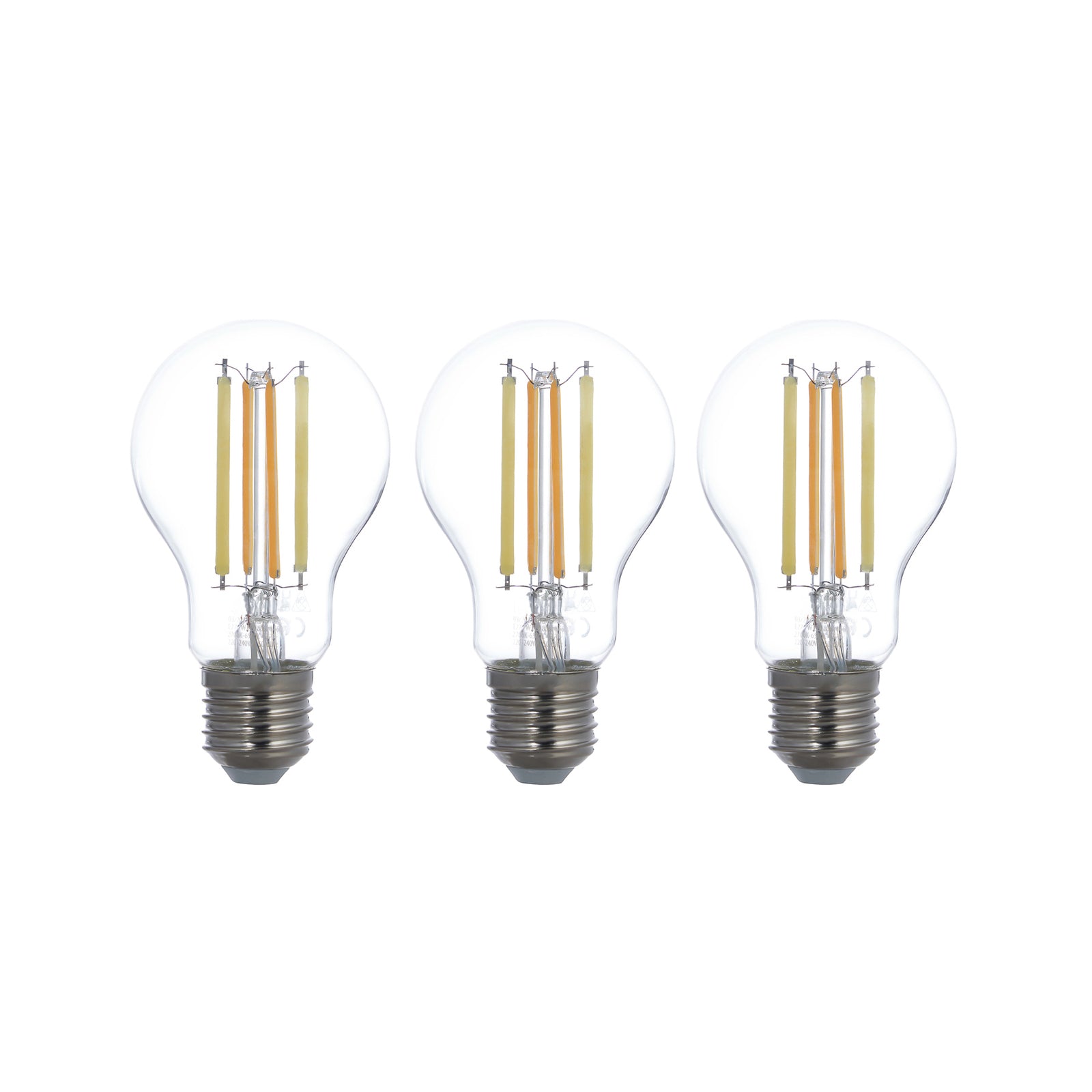 Detaljbilde av Smart LED filamentpære E27 7W CCT dimbar ZigBee 3-pk klar