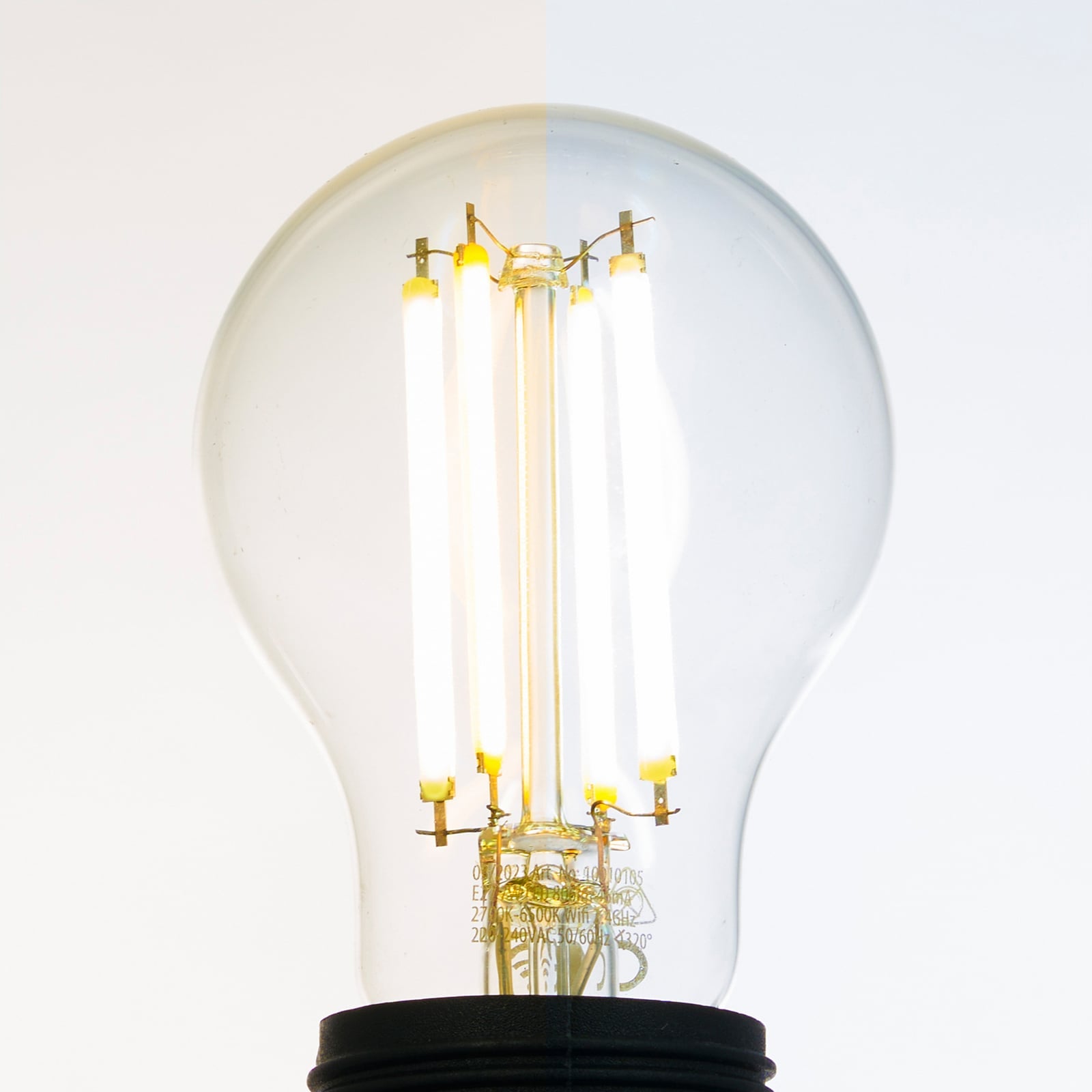 Smart LED filamentpære E27 7W CCT dimbar klar WiFi Tuya LUUMR med appstyring