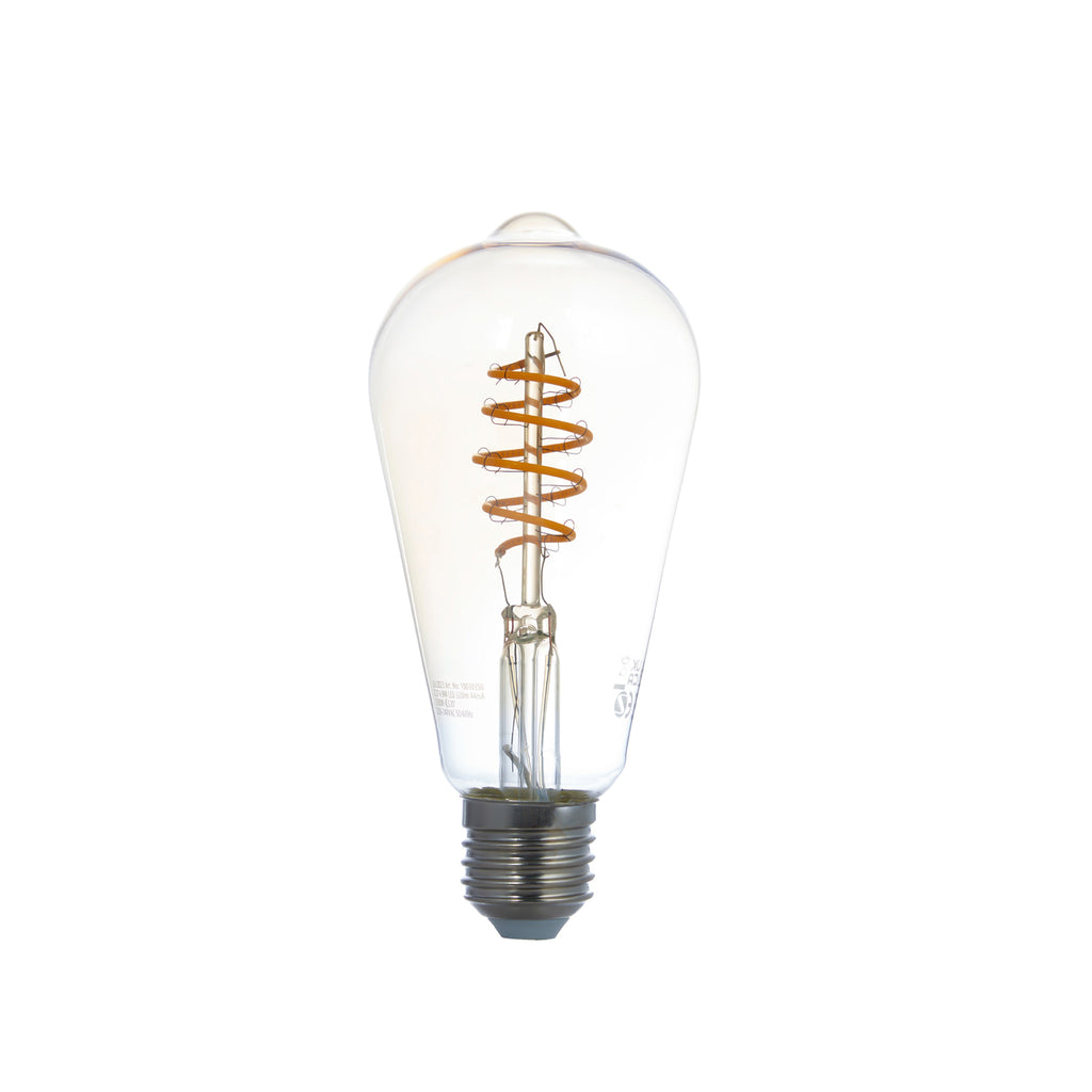 Smart LED-filamentpære E27 ST64 4,9W klar dimbar Zigbee LUUMR detalj