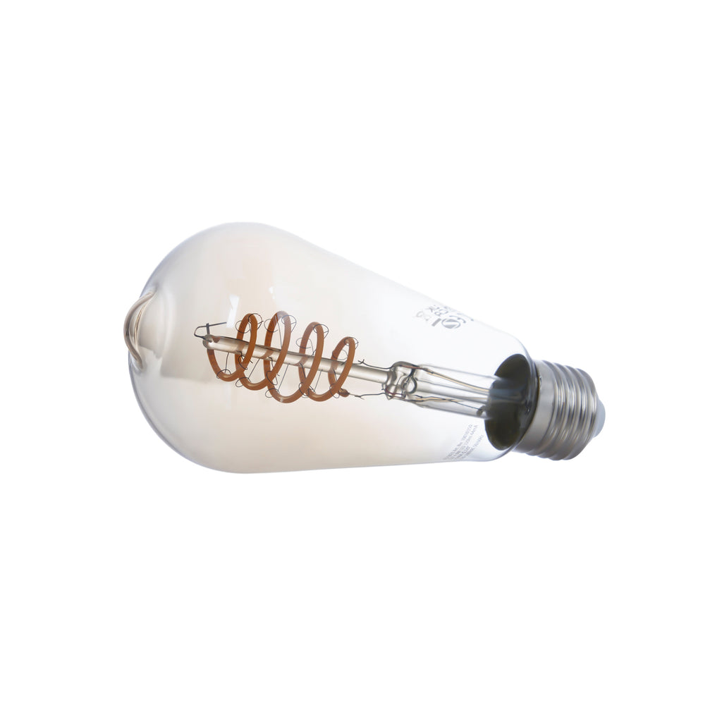 Smart LED-filamentpære E27 ST64 4,9W klar dimbar Zigbee LUUMR emballasje