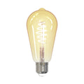 Smart LED-filamentpære E27 ST64 4,9W klar dimbar Zigbee LUUMR forfra
