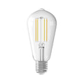 Smart LED-filamentpære ST64 E27 7W 806lm dimbar klar - Calex forfra
