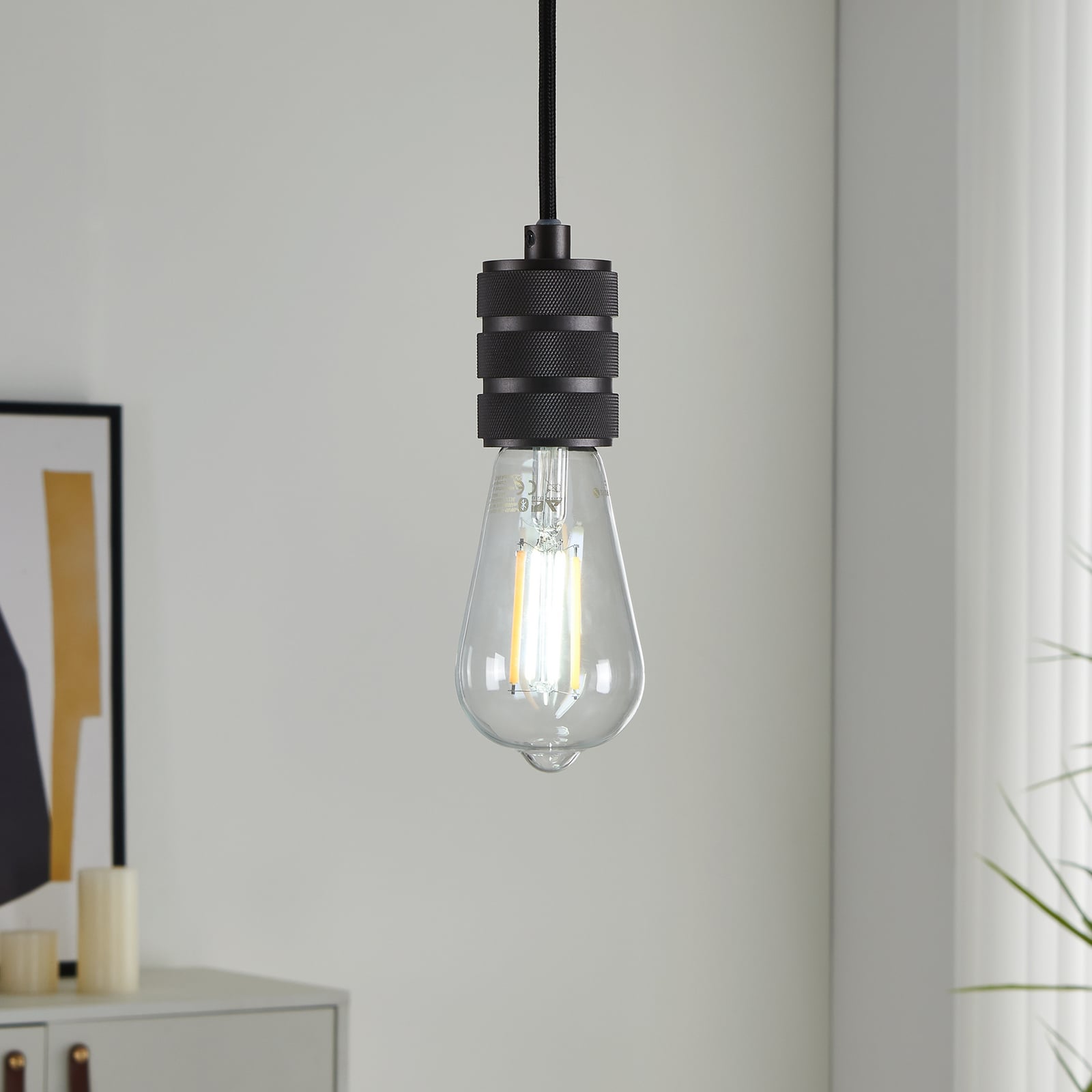 Smart LED-filamentpære ST64 E27 6W 806lm CCT klar bakside