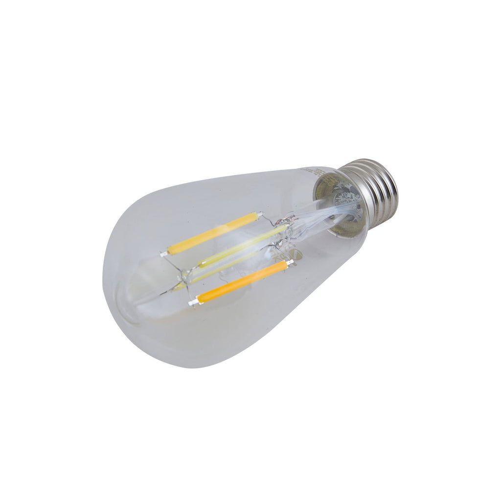 Nærbilde av filamentdetaljer i Smart LED filamentpære ST64 LUUMR
