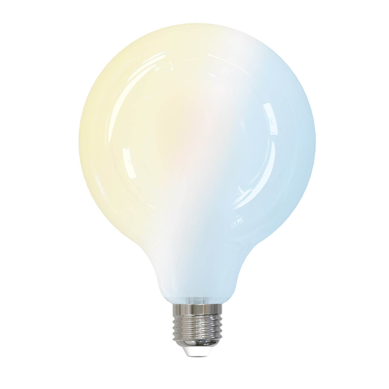 Smart LED-globepære E27 G125 7W CCT WiFi dimbar matt forfra