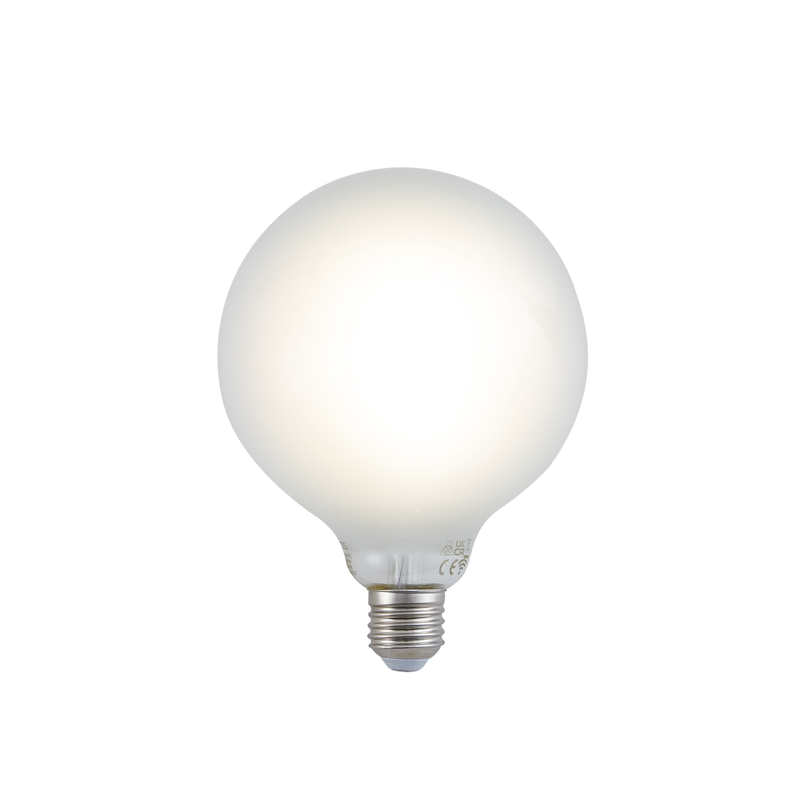 Smart LED-globepære E27 G125 7W CCT WiFi dimbar matt bakside