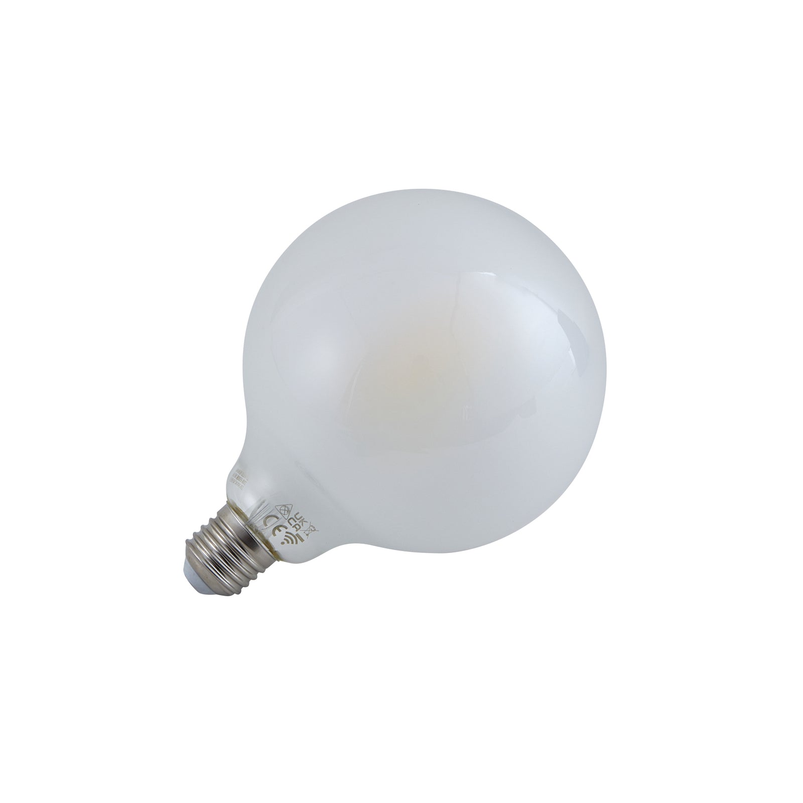 Smart LED-globepære E27 G125 7W CCT WiFi dimbar matt i bruk