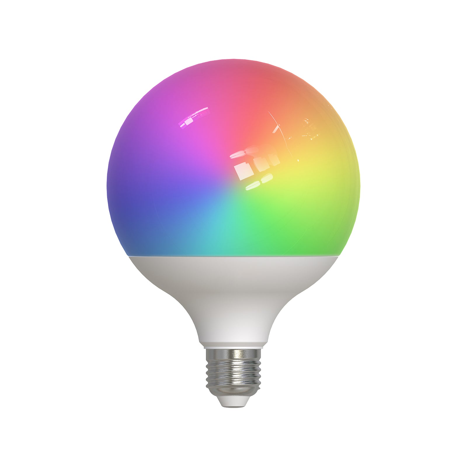 Smart LED-globepære E27 G125 9W RGB CCT matt 3-pk nærbilde