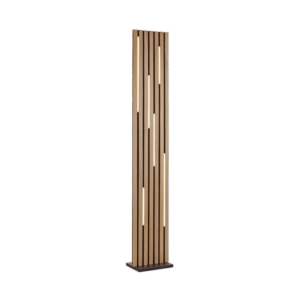 Smart LED-gulvlampe Q-Akustik montert i stue
