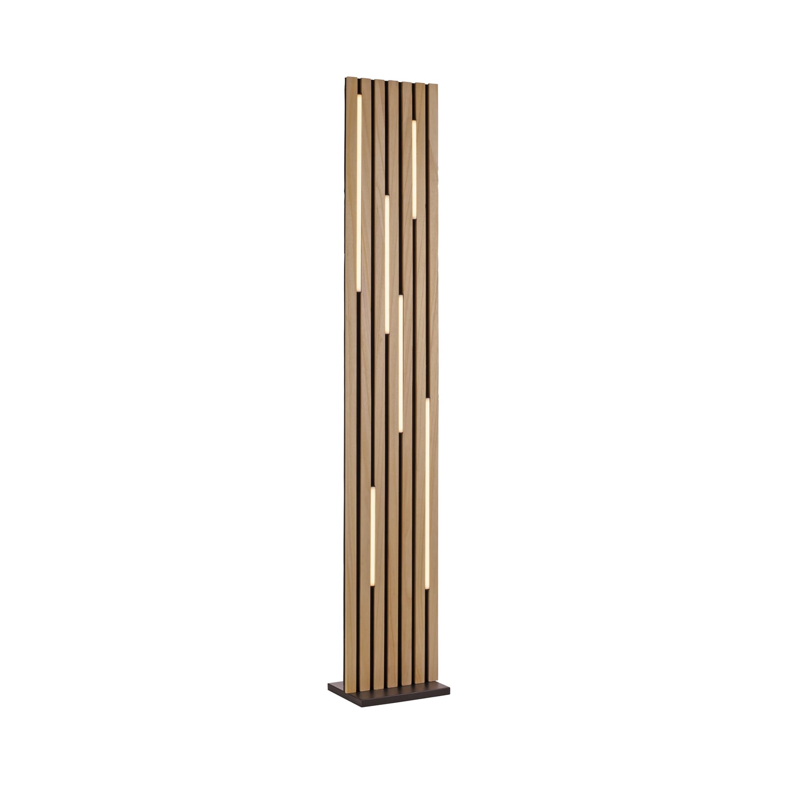Smart LED-gulvlampe Q-Akustik montert i stue