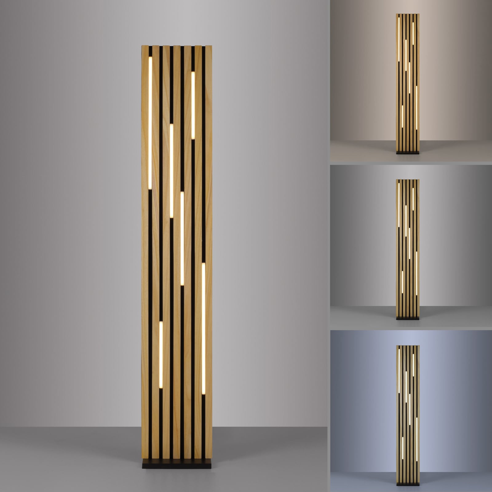 Smart LED-gulvlampe Q-Akustik oversikt