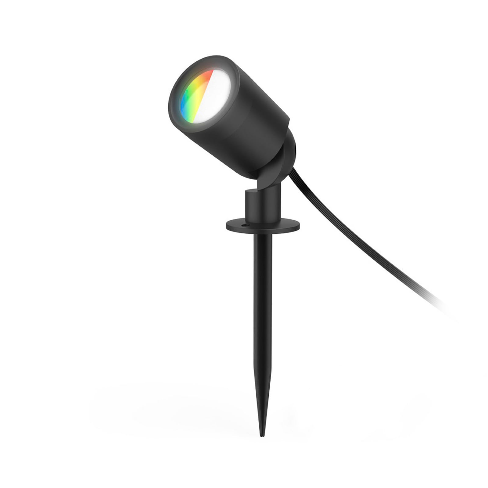 Smart LED hagespot med jordspyd svart dimbar RGBW IP65 - Hama forside
