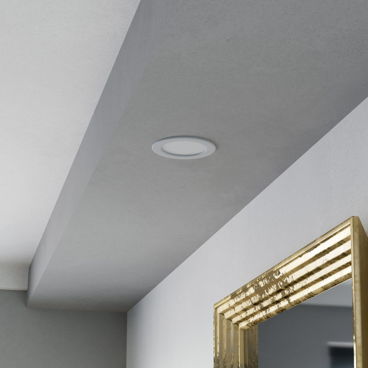 Smart LED innbyggingsspot Fueva 6-Z hvit dimbar forfra