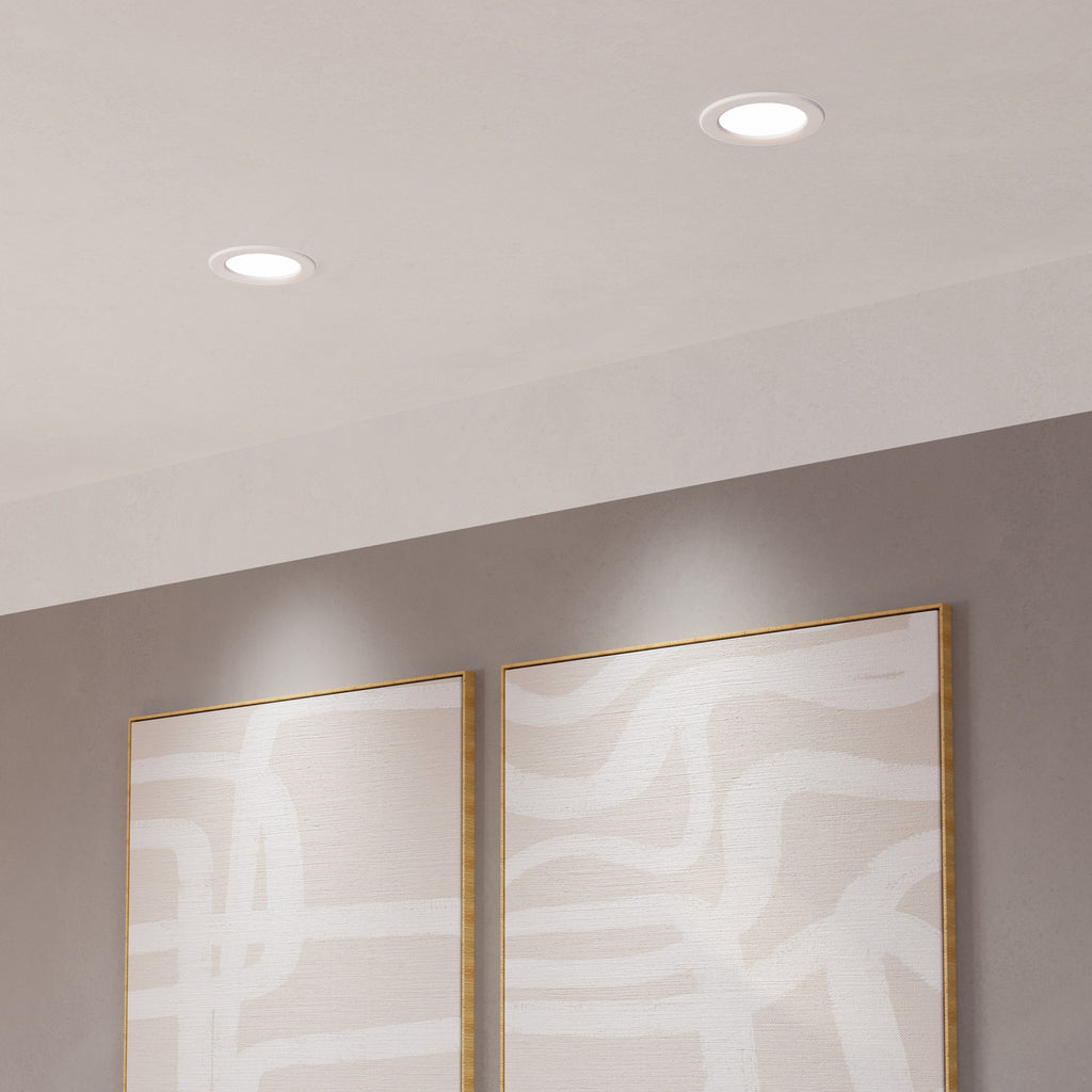 Smart LED innbyggingsspot Fueva 6-Z hvit dimbar bakside