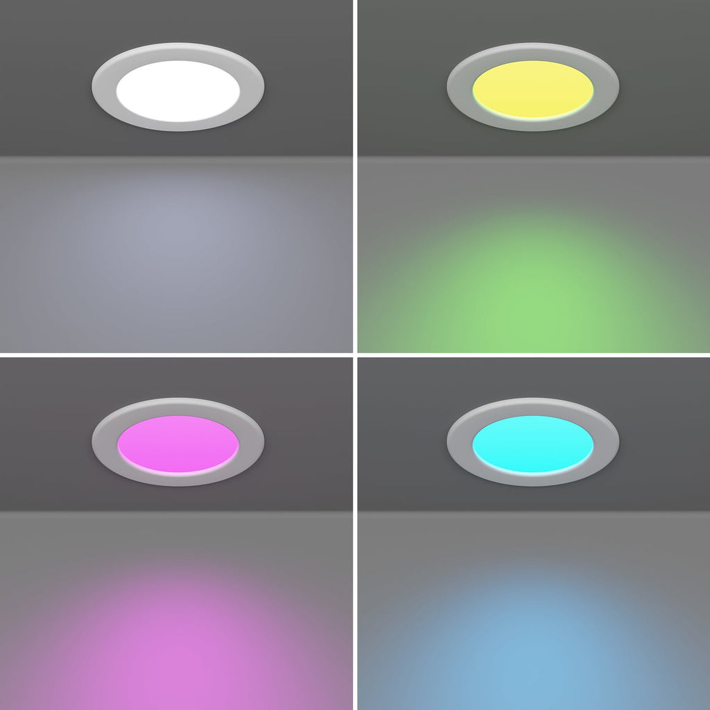 Smart LED innbyggingsspot Fueva 6-Z hvit dimbar nærbilde