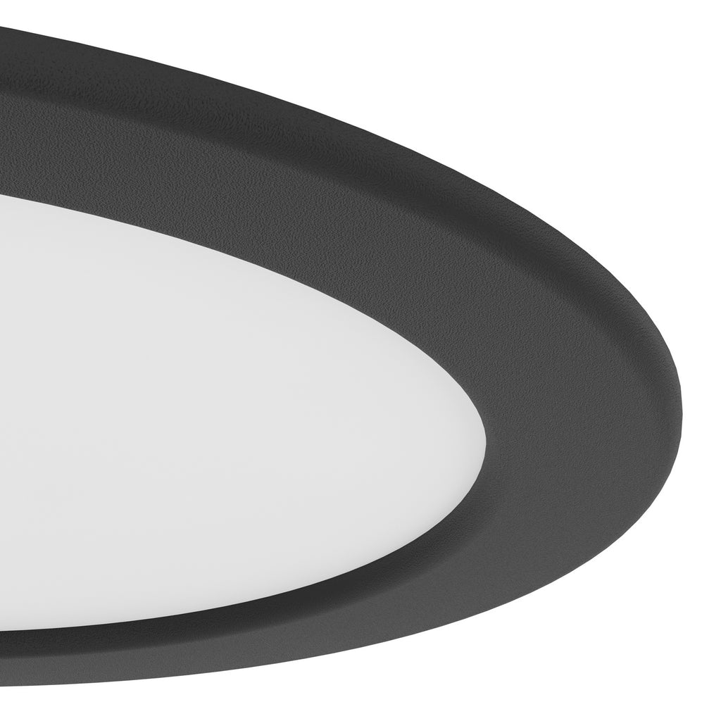 Smart LED innbyggingsspot Fueva 6-Z svart dimbar betjeningspanel