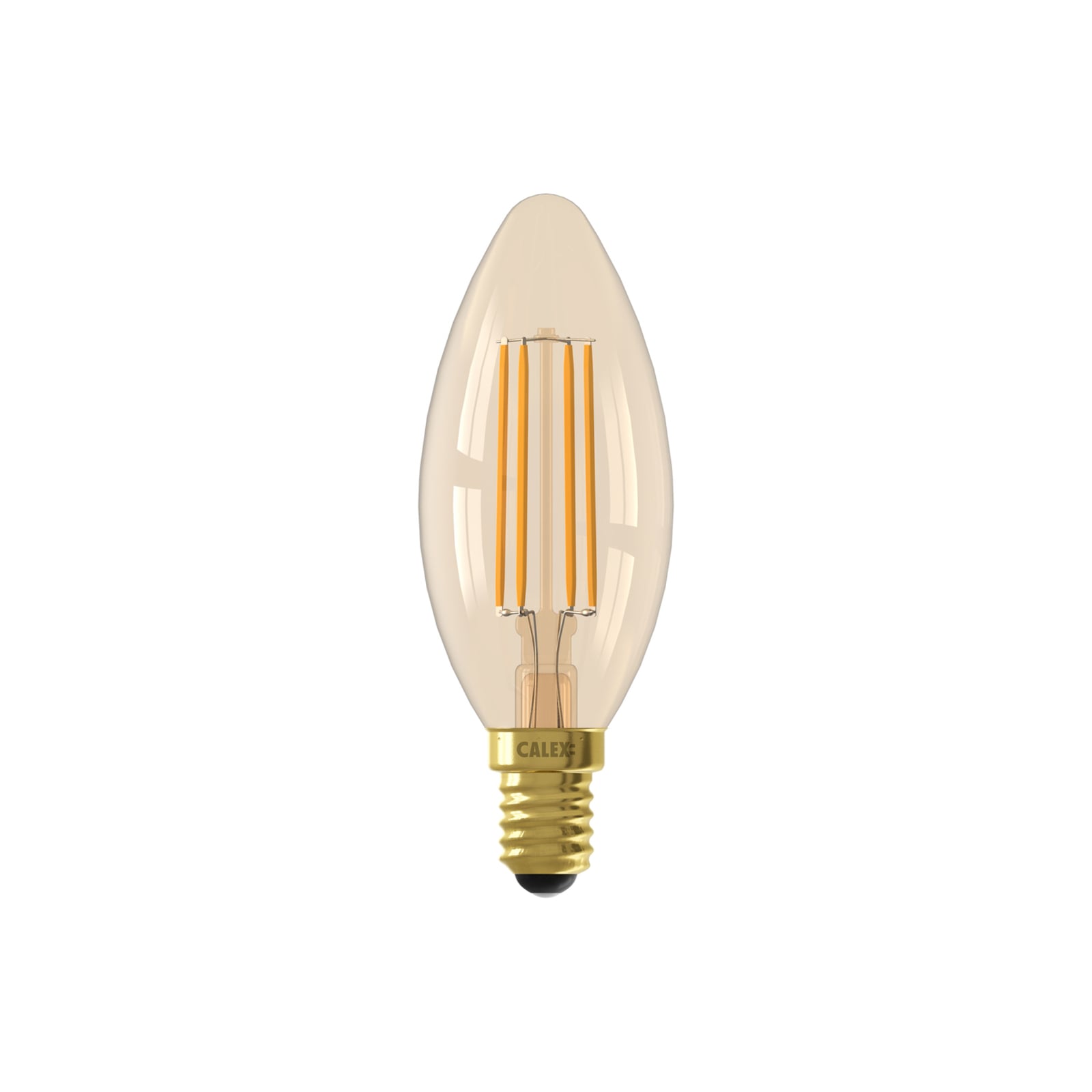 Smart LED-kronelys E14 filament 4,9W 1800-3000K dimbar gull forfra