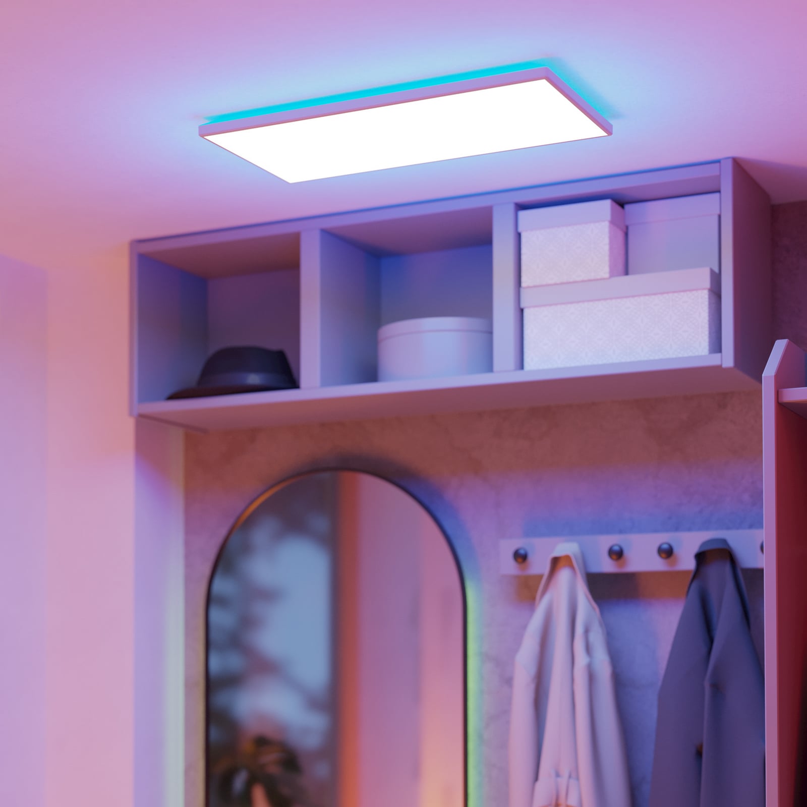 Smart LED-panel Rovito-Z hvit 57x30 cm bakside