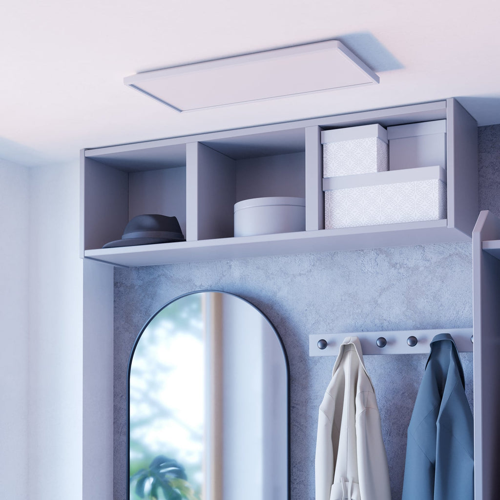 Smart LED-panel Rovito-Z hvit 57x30 cm montert i tak