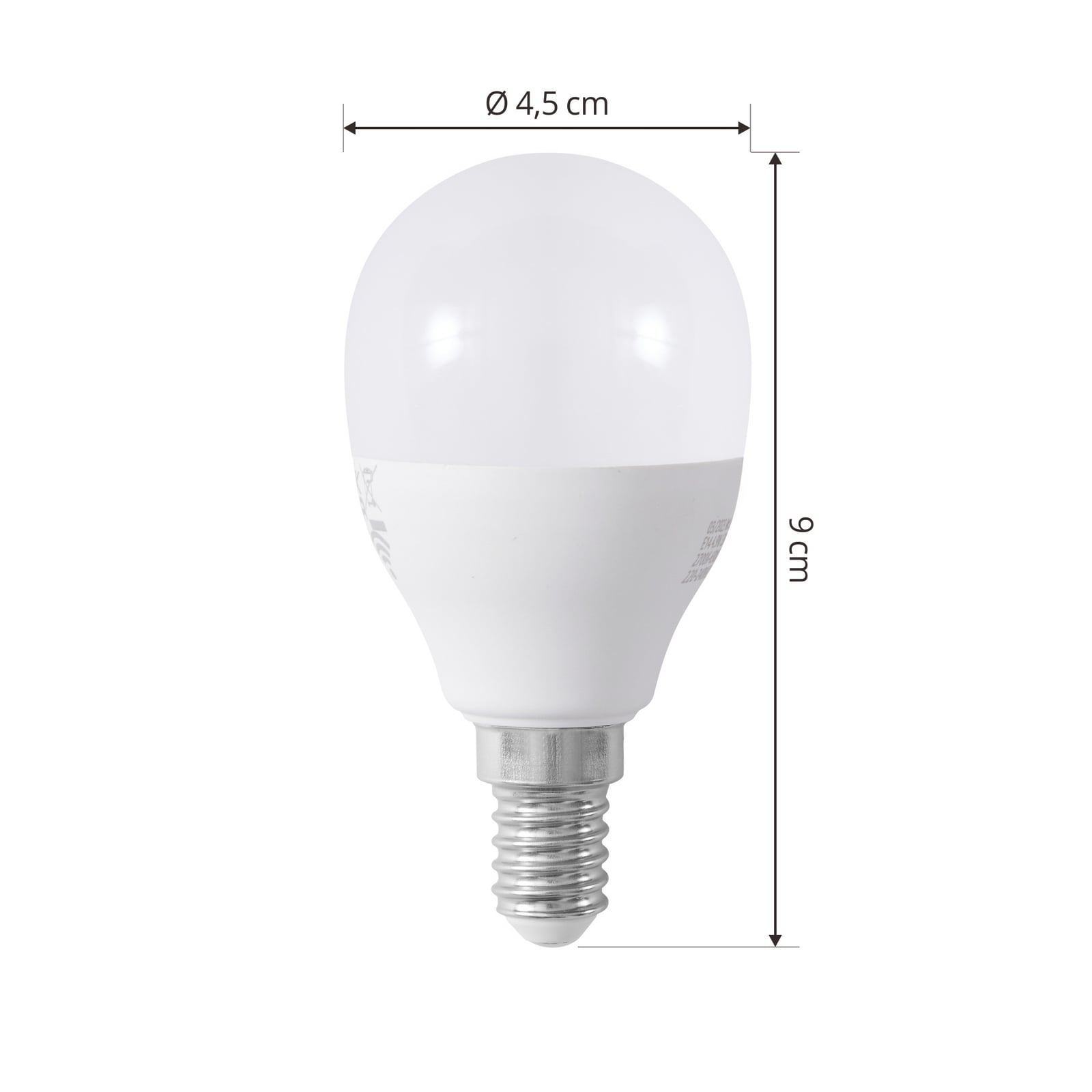 Smart LED-pære dråpeform E14 4,9W CCT RGB WiFi dimbar LUUMR detalj