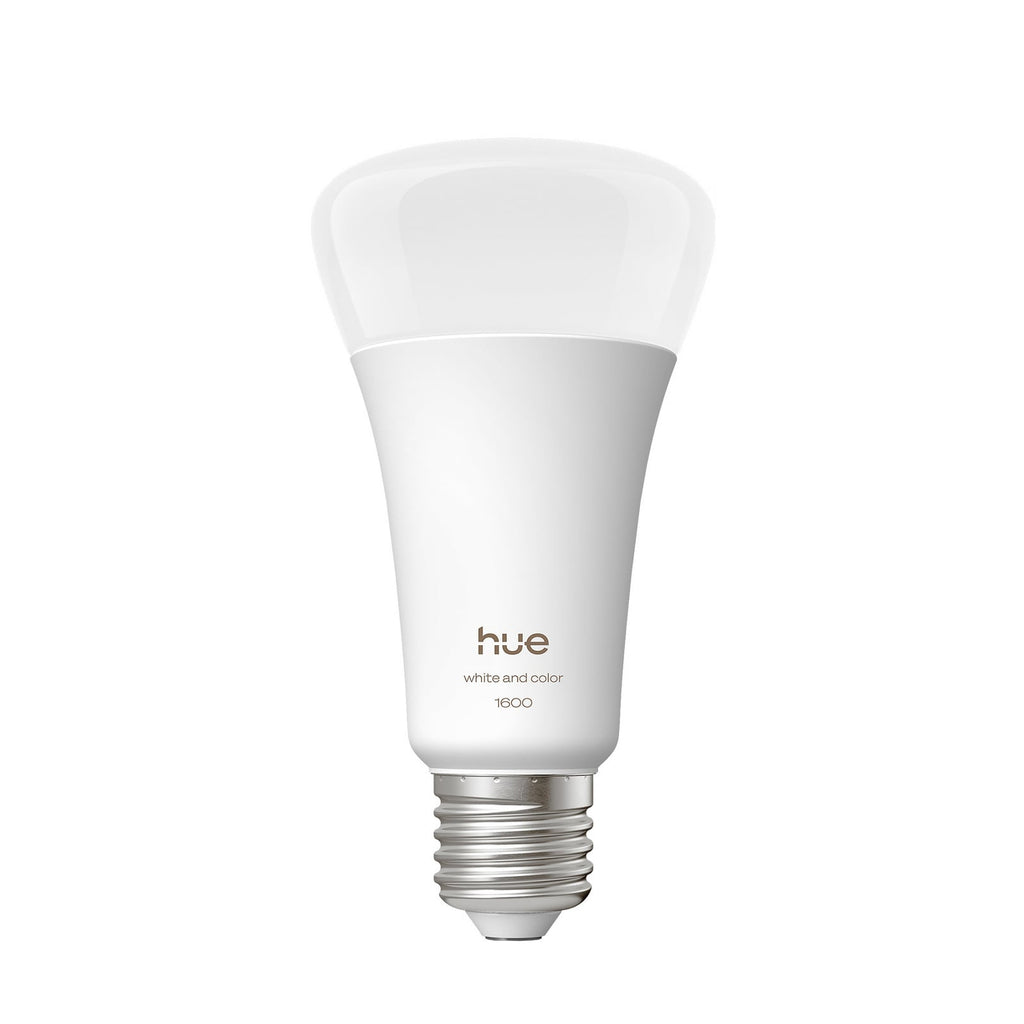 Smart LED-pære E27 11,8W 1600lm CCT RGB dimbar Philips Hue forfra