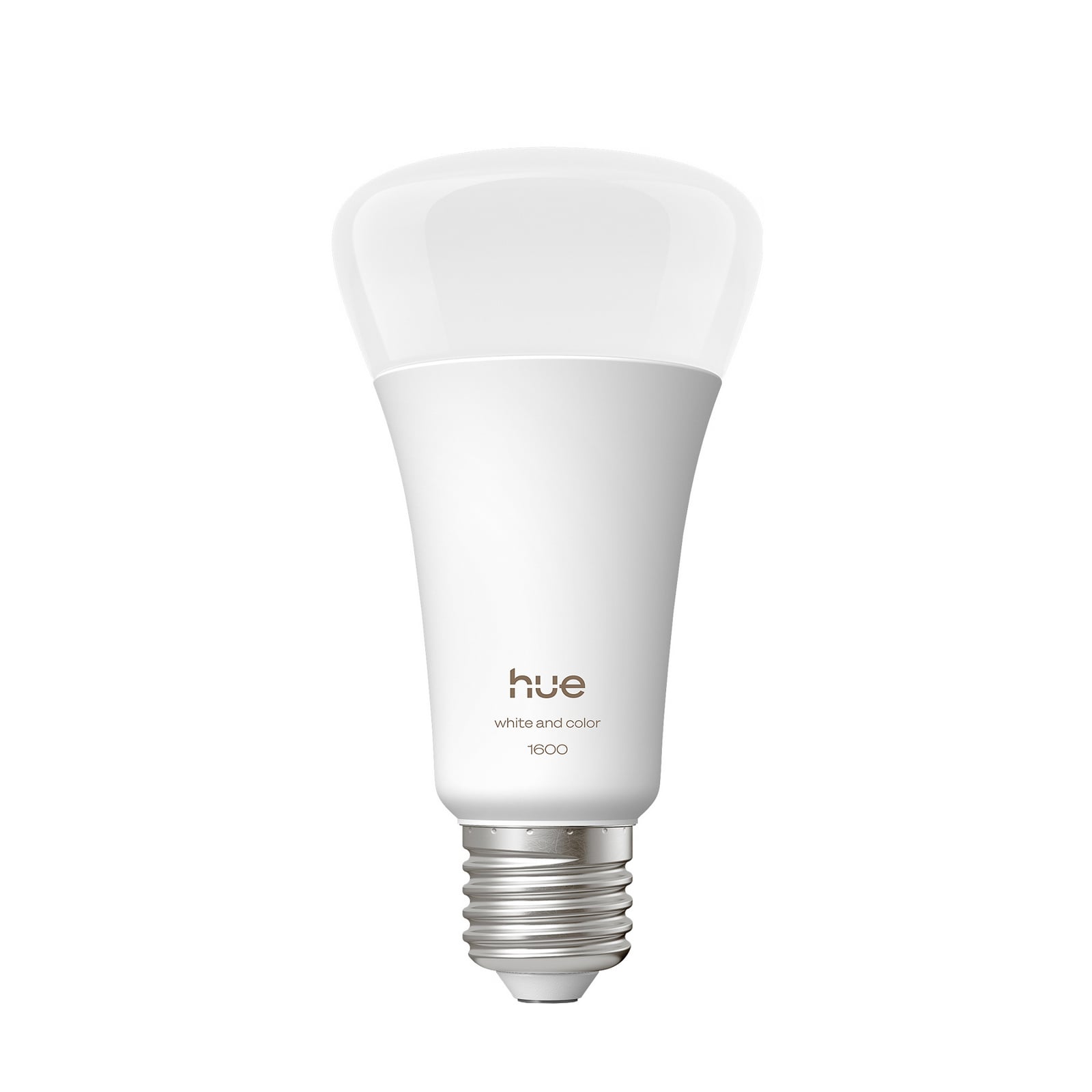 Smart LED-pære E27 11,8W 1600lm CCT RGB dimbar Philips Hue forfra