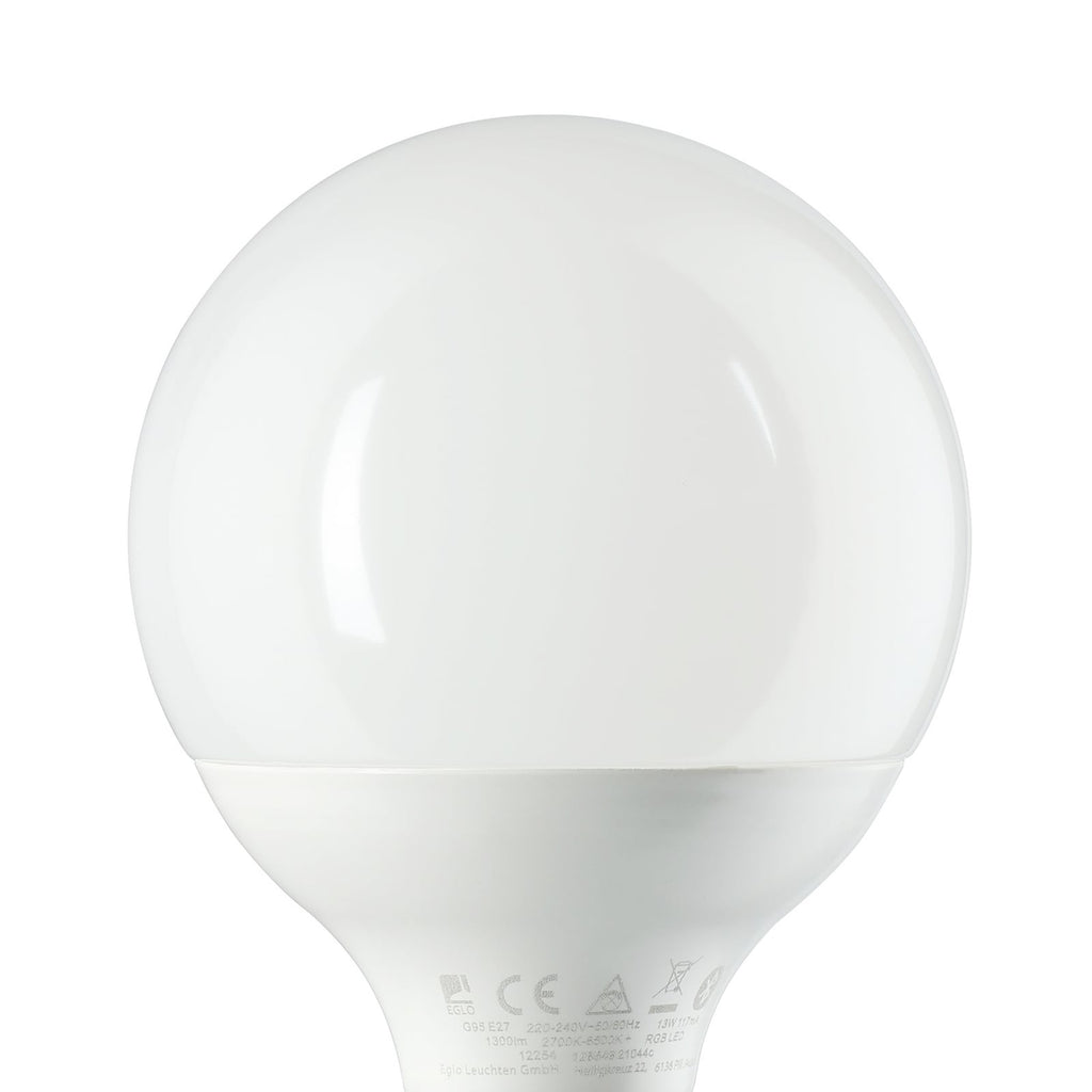 Smart LED-pære E27 13W G95 1300lm RGBW dimbar side