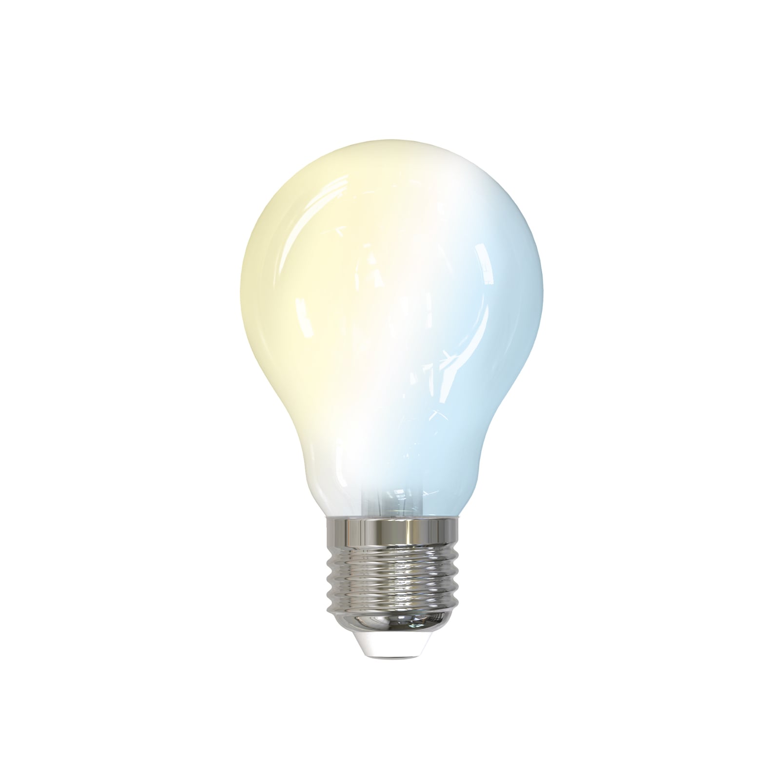 Smart LED-pære E27 7W CCT dimbar matt WiFi Tuya - LUUMR forfra