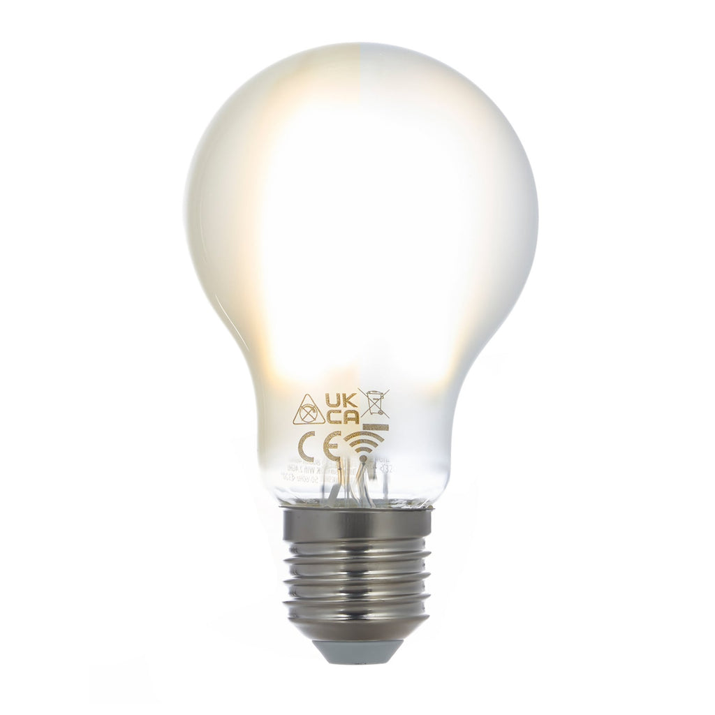 Smart LED-pære E27 7W CCT dimbar matt WiFi Tuya - LUUMR bakside