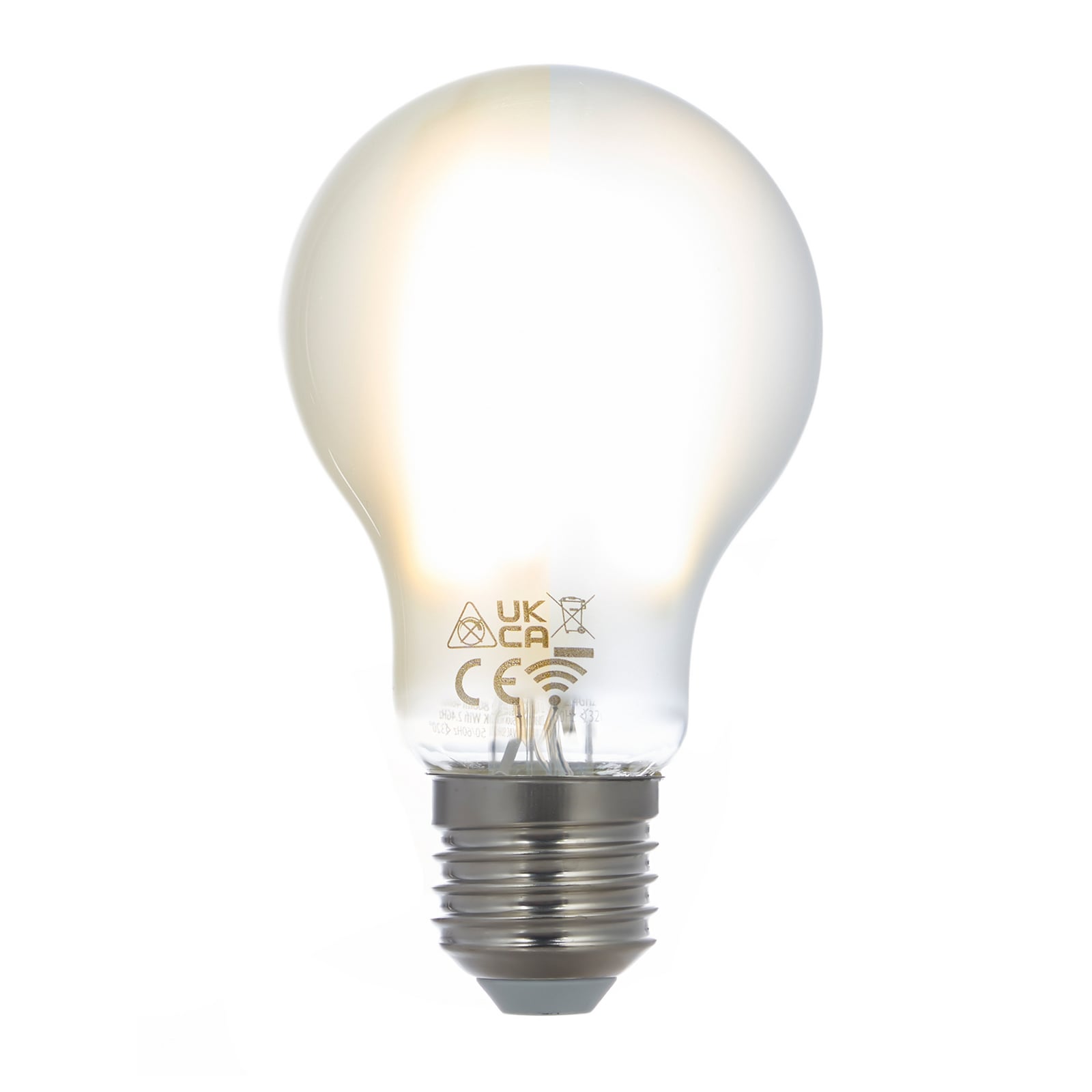 Smart LED-pære E27 7W CCT dimbar matt WiFi Tuya - LUUMR bakside