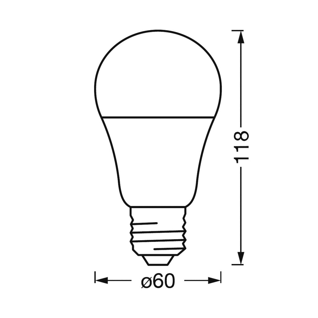 Smart LED-pære E27 9W 750lm CCT CRI95 dimbar LEDVANCE SMART+ nærbilde