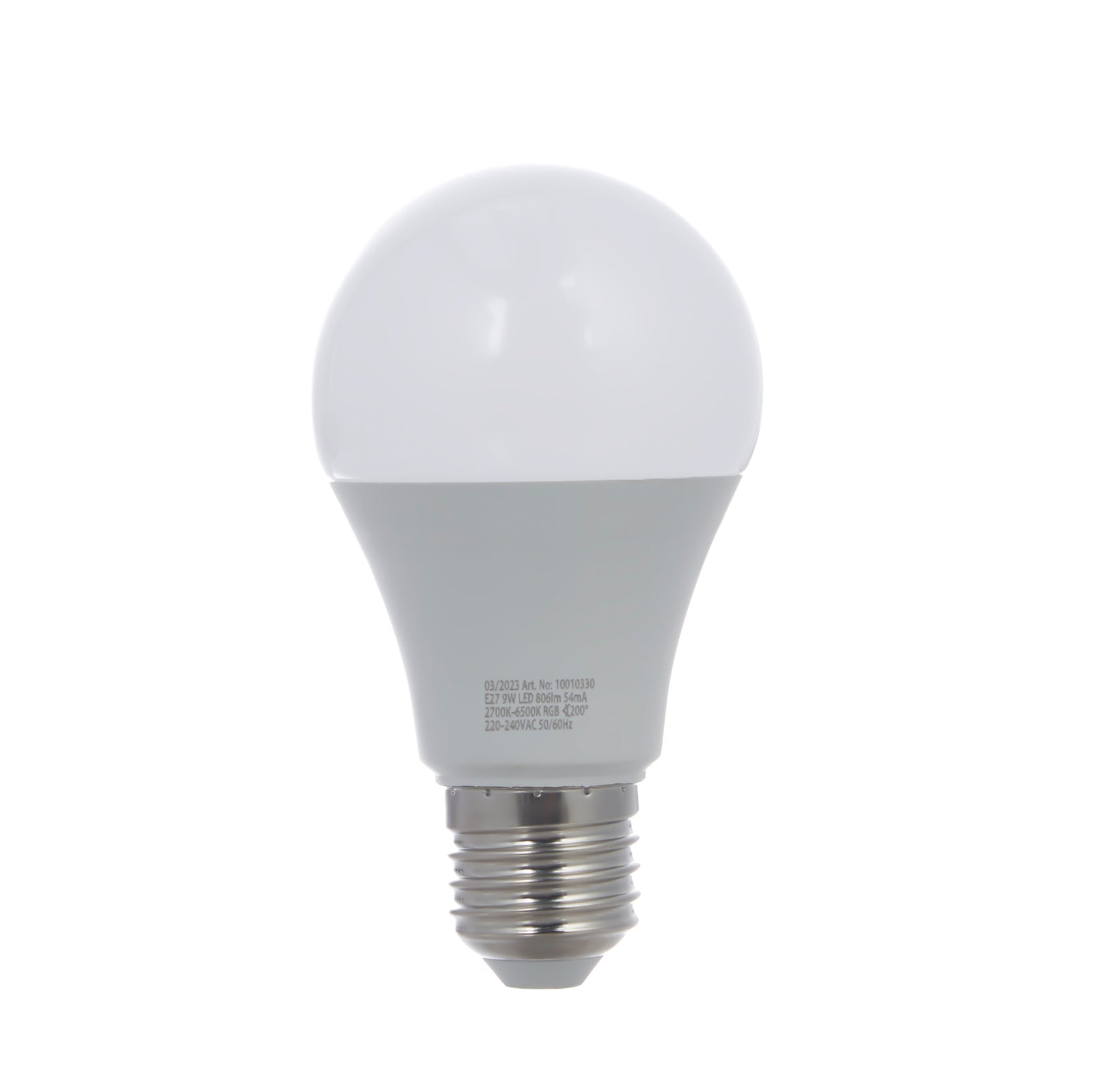 Smart LED-pære E27 9W RGBW CCT matt Zigbee Philips Hue - LUUMR bakside
