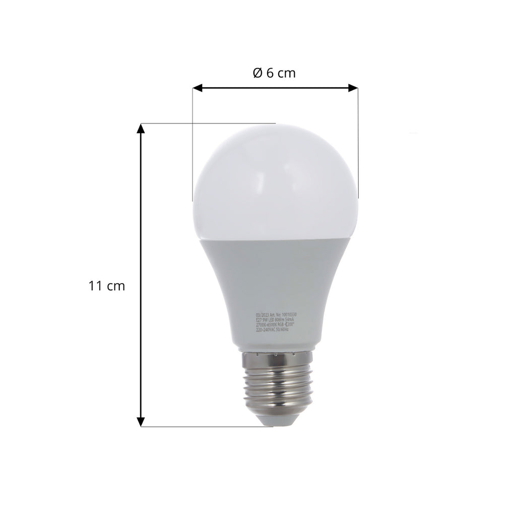 Detalj av Smart LED-pære E27 9W RGBW CCT matt Zigbee Philips Hue - LUUMR
