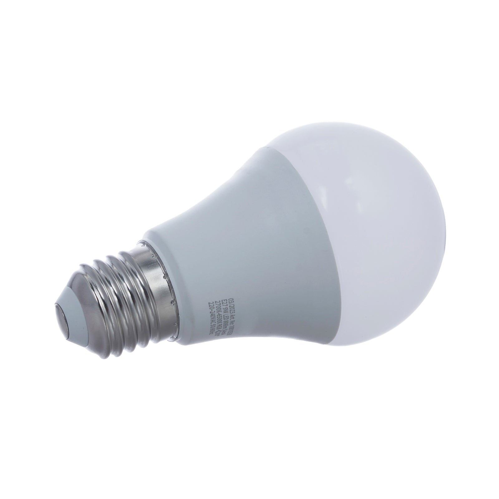 Smart LED-pære E27 9W RGBW CCT matt Zigbee Philips Hue - LUUMR montert i lampe