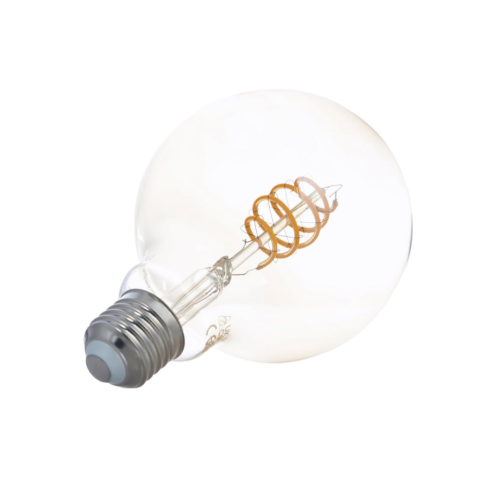 Smart LED-pære G95 E27 4,9W dimbar amber 2500K WiFi LUUMR nærbilde