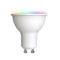 Smart LED-pære GU10 4,7W RGBW CCT dimbar WiFi Tuya - LUUMR forfra